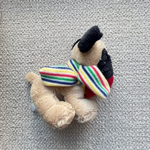 The Hudson Bay Company Plush Dog Pug HBC Colored Stripes by Animal Adventure - Picture 1 of 6
